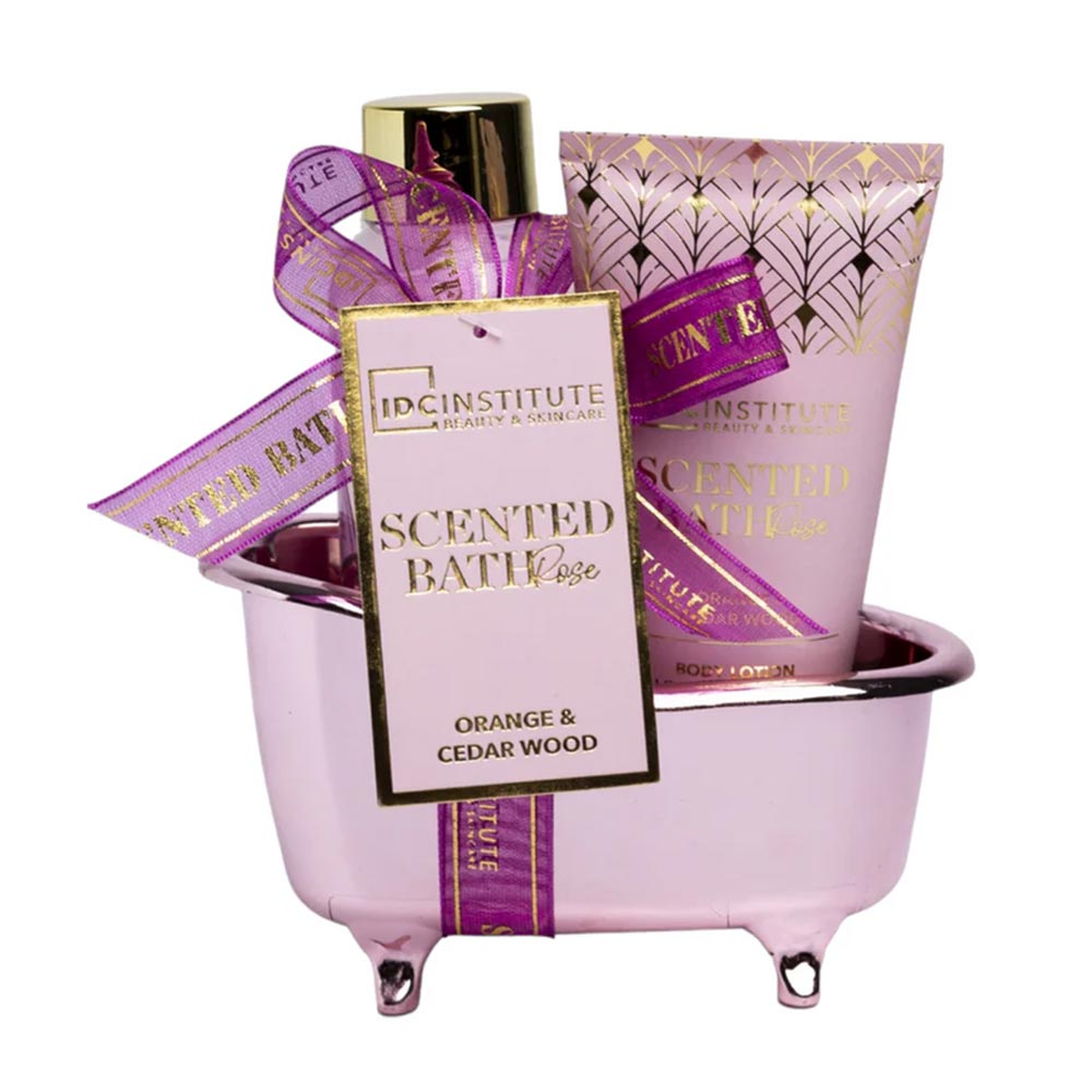  IDC Institute Scented Bath Rose Mini Bathtub Set